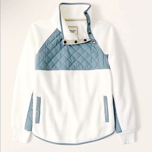 Asymmetrical Snap Up Fleece